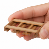  Miniature Artisan Wooden Wine Glass Rack | Mini Food Cooking Shop