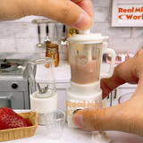 Miniature REAL Blender 2in1 Set (White) | Tiny Food Cooking Set