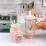 Miniature REAL Blender Set (Pastel Pink) | Mini Food Cooking Shop