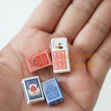 Real Miniature Playing Cards (4-Packs) | Dollhouse Miniature Shop