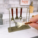 Miniature REAL Stainless Steel Cookware + Rack Set