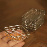 Vintage Wire Miniature Market Basket | Mini Cooking Store