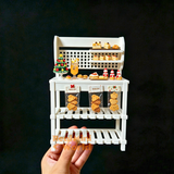 Miniature White Baking Cabinet | Tiny Baking Kitchen Shop