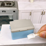 Miniature Cooler Box + Ice Scooper Set (Light Blue)