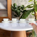 Miniature Teacup and Plate Set of 4