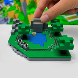 Pixel World minecraft Functioning Miniature Train Set | Miniature Diorama Shop 