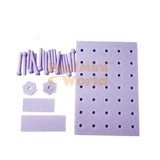 Miniature purple Pegboard Set | Dollhouse Miniature Store