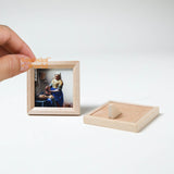 Quadro in miniatura personalizzato con cornice in legno, da appoggio.