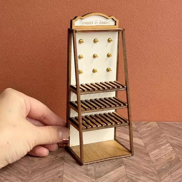 Miniature 1:6 Donut Bakery Stand | Mini Cooking & Baking Shop