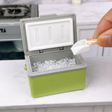 Miniature Cooler Box + Ice Scooper Set (Green) |Tiny Food Cooking Shop