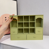 Miniature 3D Printed Sage Green Cabinet with Light | Dollhouse Miniature Shop