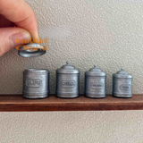 Miniature Vintage Style Storage Canister | Mini Cooking Shop