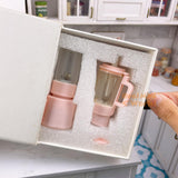 Miniature REAL Blender Set (Pastel Pink) | Mini Food Cooking Shop