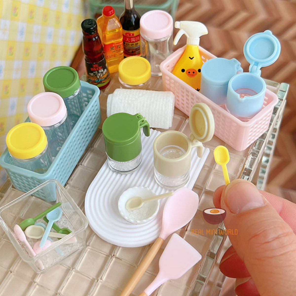 Miniature Kitchen Organizer | Mini Food Cooking Shop โ Real Mini World