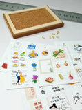 Miniature Cork Bulletin Board + Push Pin Set | Miniature Art & Journaling Shop