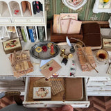 Miniature Real Journal Book in Brown | Mini Journaling & Art Shop