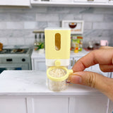 Miniature REAL Rice Dispenser in Yellow |Tiny Food Cooking Kitchen Shop