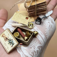 Miniature Vintage Angel REAL Box | Dollhouse Miniature Art Shop