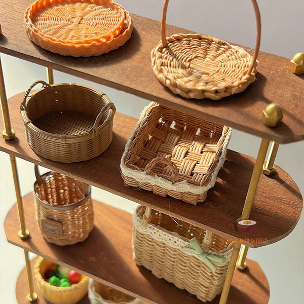 Miniature Handwoven Basket | Handmade Miniature Shop – Real Mini World