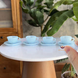 Miniature Teacup and Plate Set of 4