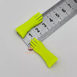 Miniature Rubber Gloves in green | Mini Cooking Shop