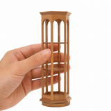 Miniature Solid Wood Artisan Hexagonal Display Rack | Miniature Shop
