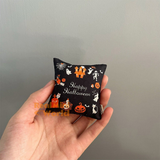 Miniature Halloween Black Pillows – Cute Pumpkin, Ghost & Spider Cushion Set for Dollhouse Decor