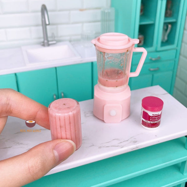Miniature REAL Working Blender Pastel Pink : Miniature Real 