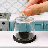 Miniature Glass Cake Dome (Black) | EASY BAKE Tiny Baking Shop