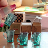 Miniature Collector Mug Set in Green Ocean | Mini Cooking Shop