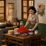 Miniature Vintage Food Cover | Mini Cooking Shop