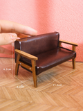 Miniature 1:12 Faux Leather Chair Collection |Dollhouse Miniature Shop