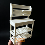 Miniature White Baking Cabinet | Tiny Baking Kitchen Shop