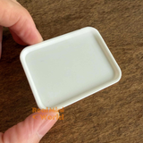Miniature White Rectangular Serving Tray | Miniature Cooking Shop