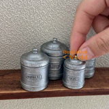 Miniature Vintage Style Storage Canister | Mini Cooking Shop