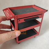 Miniature Brass Metal Utility Trolley | Diorama Shop