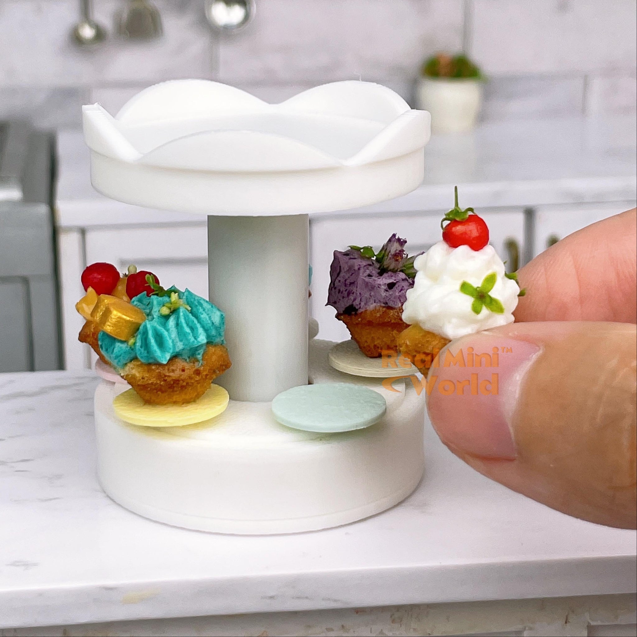 REAL working dollhouse cooking miniature stove , blender, knife