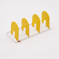 Miniature Nordic Style Yellow Alloy Bookends 1:6 Scale | Dollhouse Shop