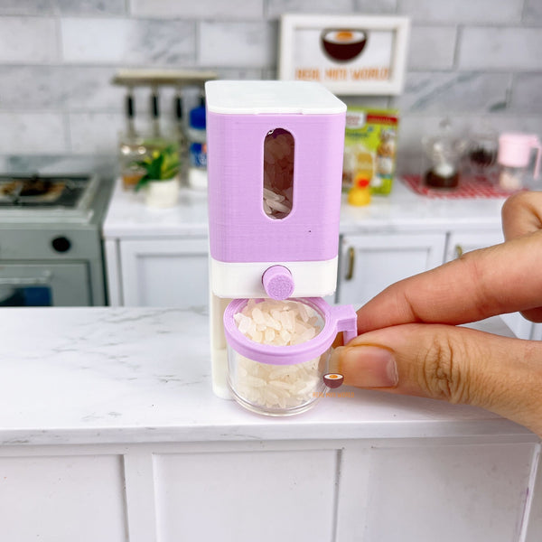 Miniature REAL Rice Dispenser in Purple | Mini Food Cooking Kitchen ...
