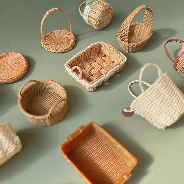 Miniature Handwoven Basket | Handmade Miniature Shop – Real Mini World