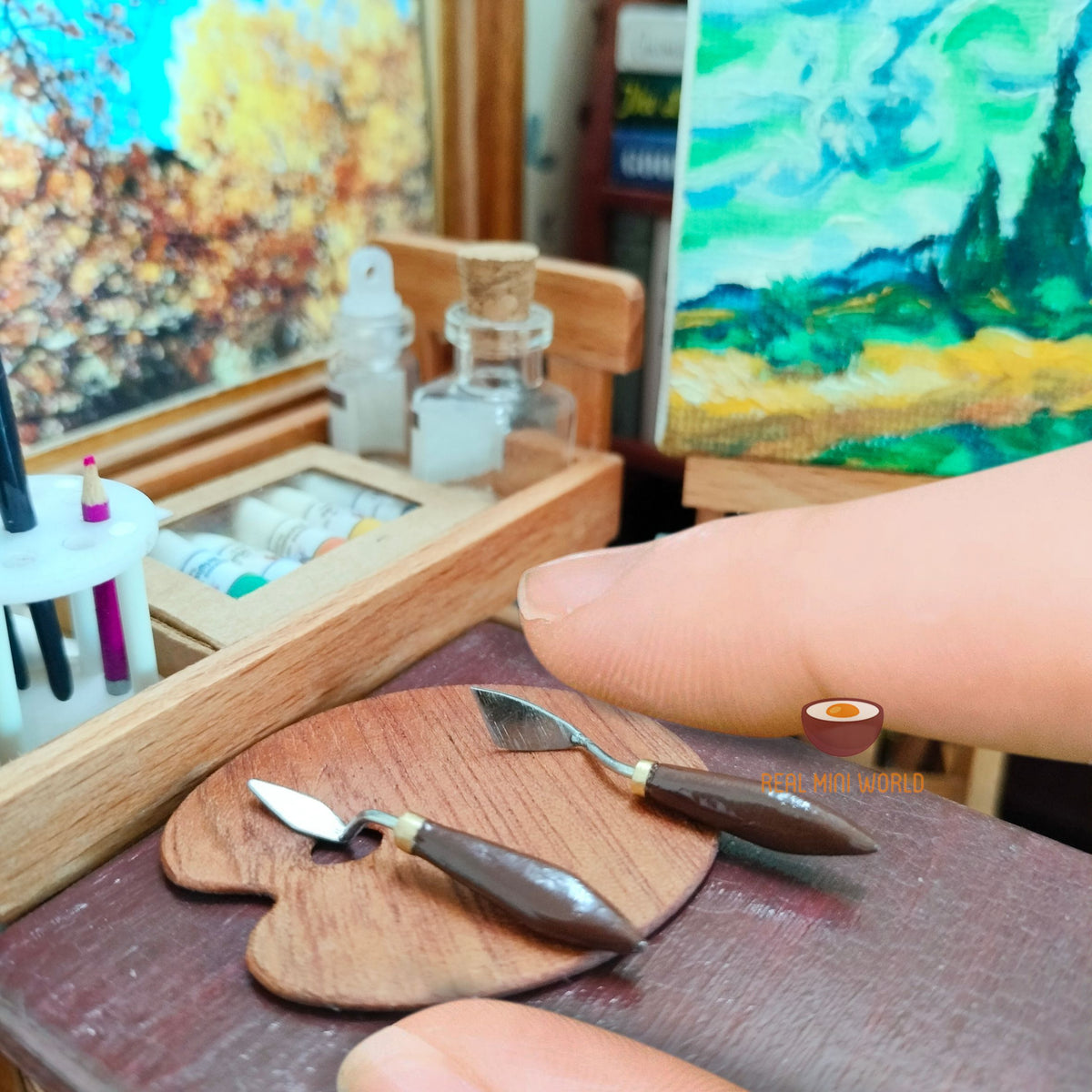 Miniature REAL Painting Palette Knife REAL Working Miniature Shop