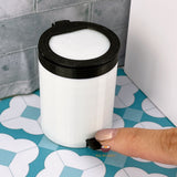 Miniature Real Trash Can in White | Mini Food Cooking Shop