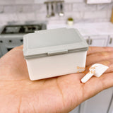 Miniature Cooler Box + Ice Scooper Set (White) | Mini Cooking Shop