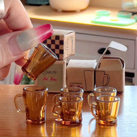 Miniature Collector Mug Set in Amber | Real Mini World