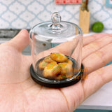 Miniature Glass Cake Dome (Black) | EASY BAKE Tiny Baking Shop