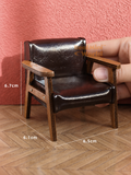 Miniature 1:12 Faux Leather Chair Collection |Dollhouse Miniature Shop