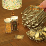 Vintage Wire Miniature Market Basket | Mini Cooking Store