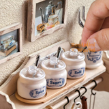 タイニーキッチン調味料セット（砂糖・塩・スパイス）