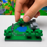 Pixel World minecraft Functioning Miniature Train Set | Miniature Diorama Shop 