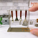 Miniature REAL Stainless Steel Cookware + Rack Set